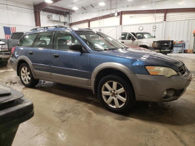 4S4BP61C467351571 - 2006 SUBARU LEGACY OUTBACK 2.5I BLUE photo 4