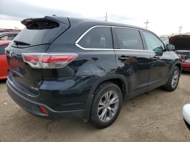 5TDBKRFH9ES043213 - 2014 TOYOTA HIGHLANDER LE BLACK photo 3