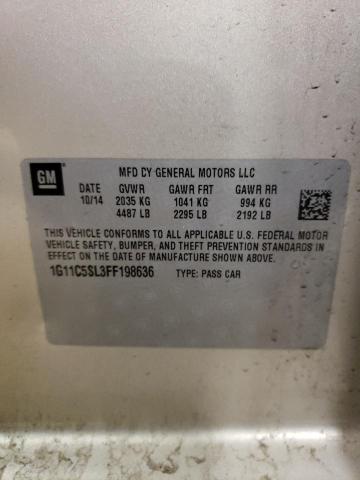 1G11C5SL3FF198636 - 2015 CHEVROLET MALIBU 1LT GOLD photo 13