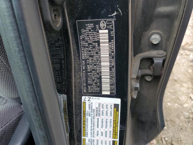 2T1KR32E76C569712 - 2006 TOYOTA COROLLA MA XR BLACK photo 12