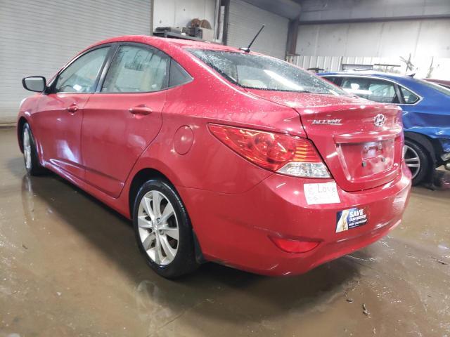 KMHCU4AEXDU275758 - 2013 HYUNDAI ACCENT GLS RED photo 2