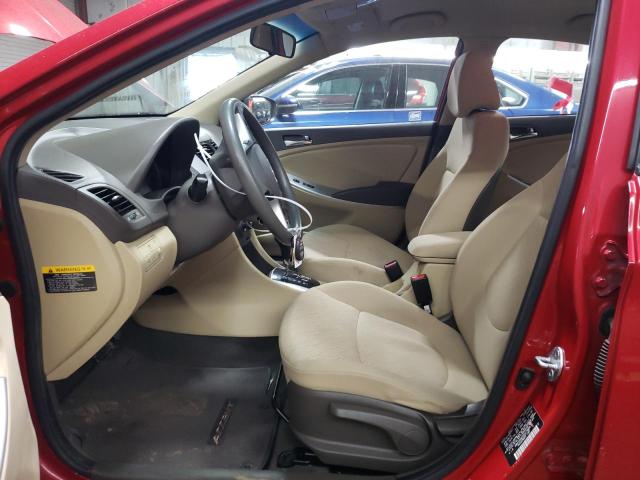 KMHCU4AEXDU275758 - 2013 HYUNDAI ACCENT GLS RED photo 7