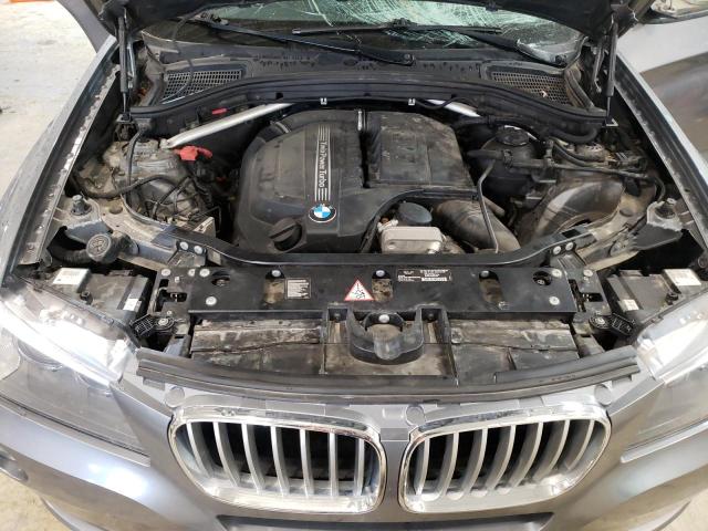 5UXWX7C54DL979336 - 2013 BMW X3 XDRIVE35I GRAY photo 12