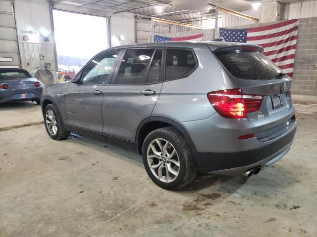 5UXWX7C54DL979336 - 2013 BMW X3 XDRIVE35I GRAY photo 2