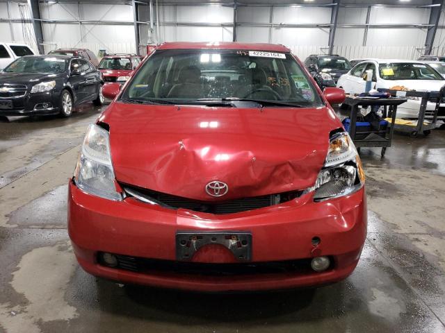 JTDKB20U997865376 - 2009 TOYOTA PRIUS RED photo 5