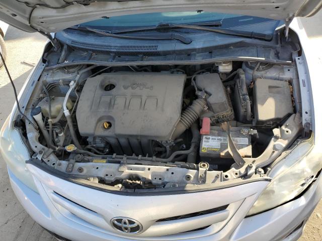 2T1BU4EEXBC600655 - 2011 TOYOTA COROLLA BASE SILVER photo 11