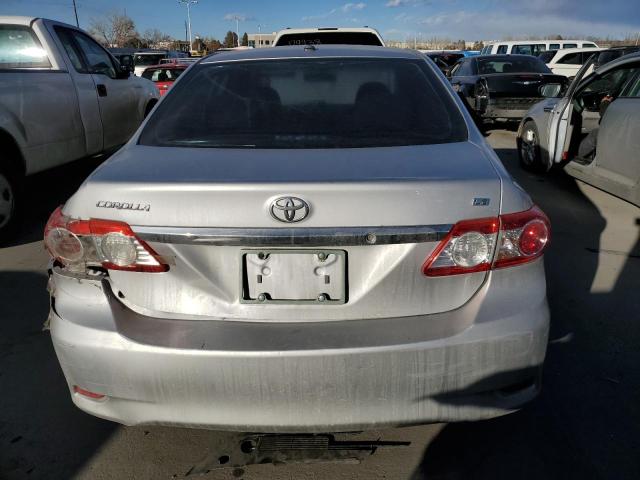 2T1BU4EEXBC600655 - 2011 TOYOTA COROLLA BASE SILVER photo 6