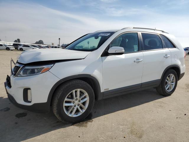 5XYKTCA68EG475787 - 2014 KIA SORENTO LX WHITE photo 1