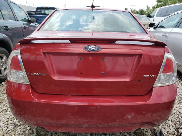 3FAHP07179R181985 - 2009 FORD FUSION SE RED photo 6