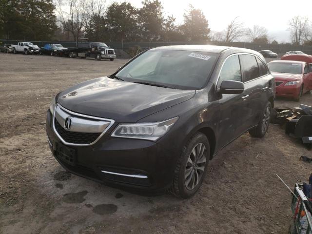 5FRYD4H44GB039870 - 2016 ACURA MDX TECHNOLOGY GRAY photo 1