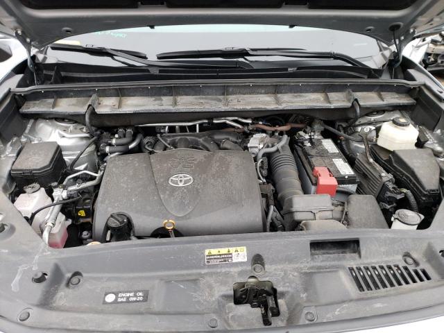 5TDGZRBH3MS543972 - 2021 TOYOTA HIGHLANDER XLE ვერცხლისფერი ფოტო 12