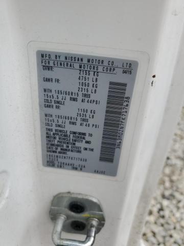 3N63M0ZN7FK717638 - 2015 CHEVROLET CITY EXPRE LT 白色 照片 13