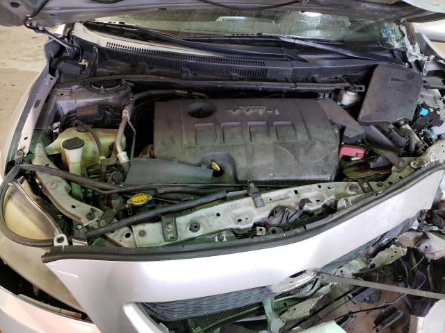 2T1BU4EE4AC463016 - 2010 TOYOTA COROLLA BASE SILVER photo 11
