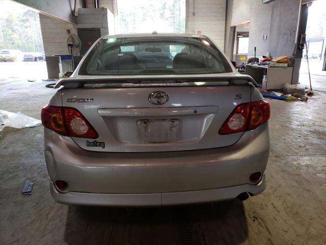 2T1BU4EE4AC463016 - 2010 TOYOTA COROLLA BASE SILVER photo 6