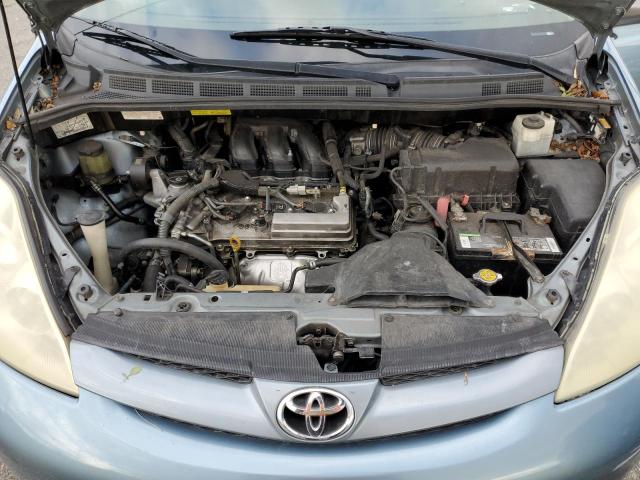 5TDZK23C88S223995 - 2008 TOYOTA SIENNA CE TEAL photo 12