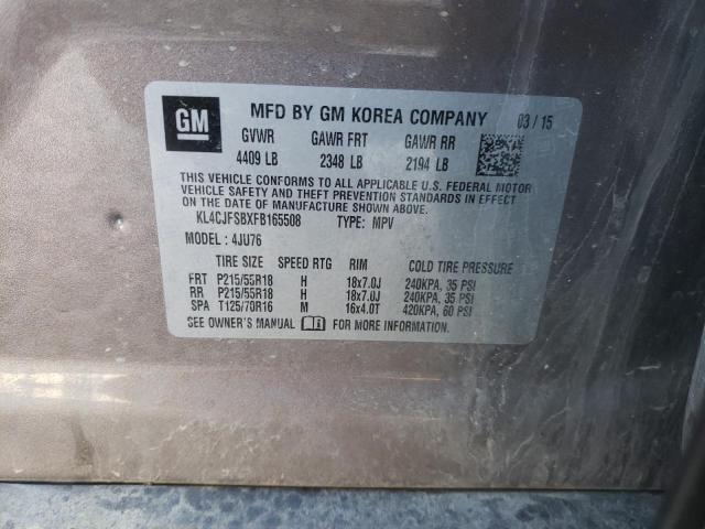 KL4CJFSBXFB165508 - 2015 BUICK ENCORE CONVENIENCE 棕色 照片 12