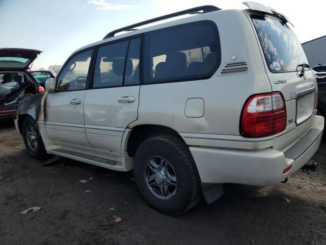 JTJHT00W423522532 - 2002 LEXUS LX 470 WHITE photo 2