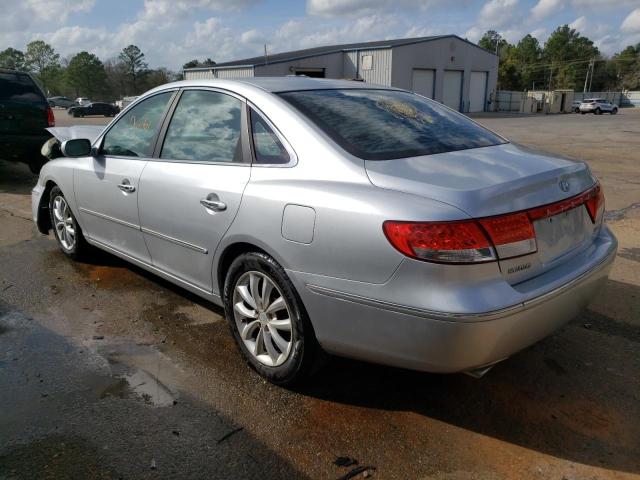 KMHFC46F27A181980 - 2007 HYUNDAI AZERA SE SILVER photo 2