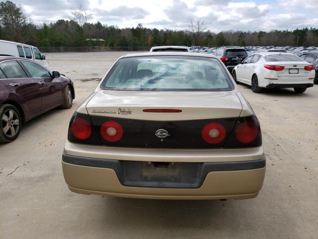 2G1WF52E649219032 - 2004 CHEVROLET IMPALA BEIGE photo 6