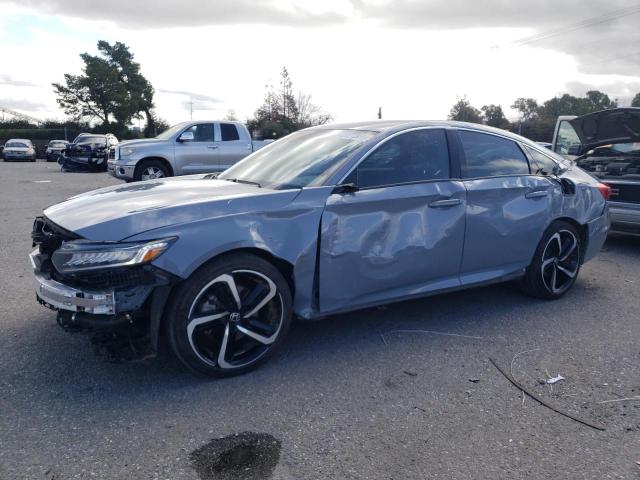 1HGCV1F34NA108128 - 2022 HONDA ACCORD SPORT GRAY photo 1