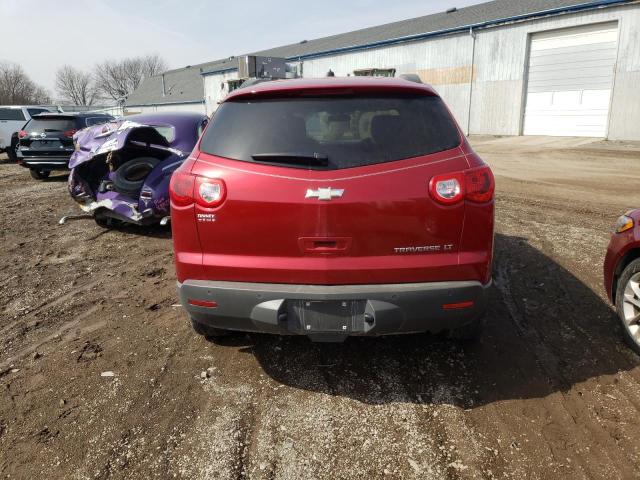 1GNKVGED4CJ251012 - 2012 CHEVROLET TRAVERSE LT MAROON photo 6