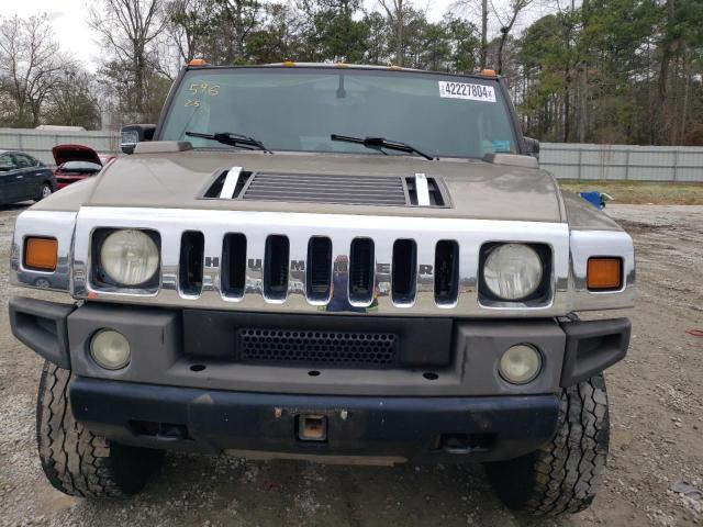 5GRGN23U15H123808 - 2005 HUMMER H2 GREEN photo 5