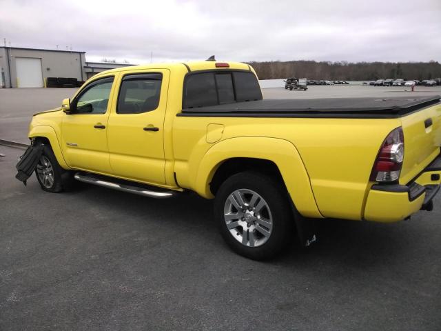 3TMMU4FN0CM045361 - 2012 TOYOTA TACOMA DOUBLE CAB LONG BED YELLOW photo 2