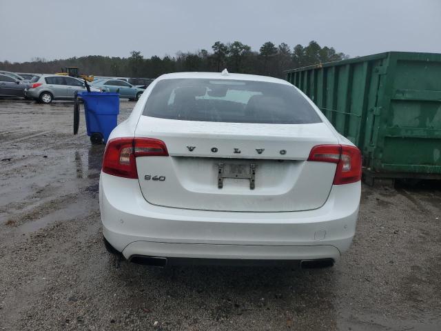 YV140MFK9F2338232 - 2015 VOLVO S60 PREMIER WHITE photo 6