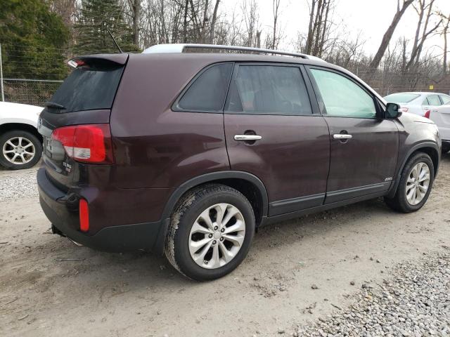 5XYKUDA74FG552569 - 2015 KIA SORENTO EX BURGUNDY photo 3