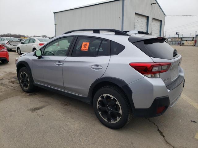 JF2GTAEC1MH367321 - 2021 SUBARU CROSSTREK PREMIUM SILVER photo 2