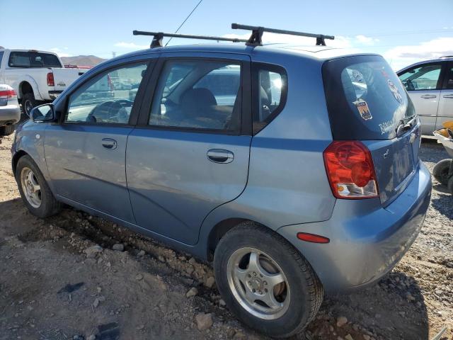 KL1TD66687B755242 - 2007 CHEVROLET AVEO BASE BLUE photo 2