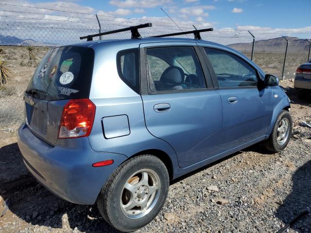 KL1TD66687B755242 - 2007 CHEVROLET AVEO BASE BLUE photo 3