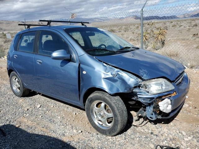 KL1TD66687B755242 - 2007 CHEVROLET AVEO BASE BLUE photo 4