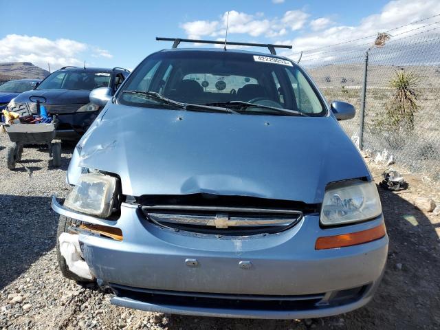 KL1TD66687B755242 - 2007 CHEVROLET AVEO BASE BLUE photo 5