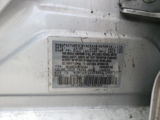 3N1AB8CV9NY306344 - 2022 NISSAN SENTRA SV GRAY photo 12