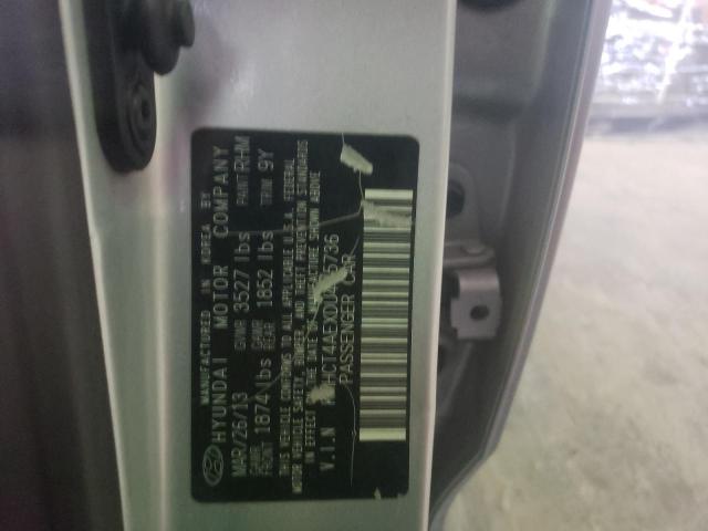 KMHCT4AEXDU475736 - 2013 HYUNDAI ACCENT GLS GRAY photo 12