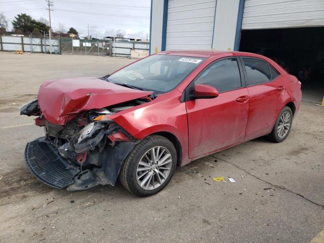 2T1BURHE6EC048665 - 2014 TOYOTA COROLLA L RED photo 1