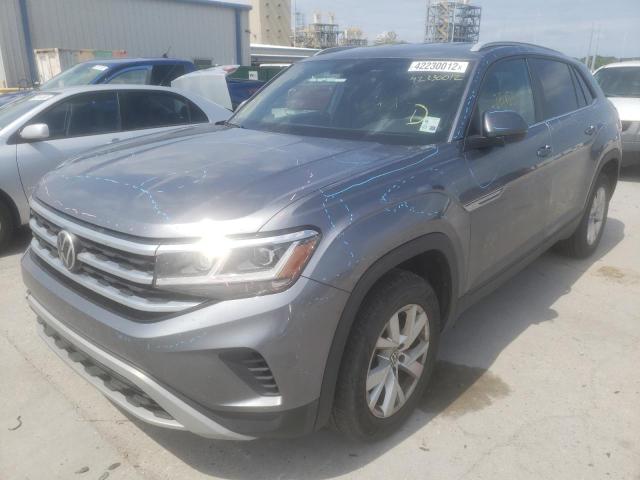 1V2GC2CA5LC226042 - 2020 VOLKSWAGEN ATLAS CROS S GRAY photo 2