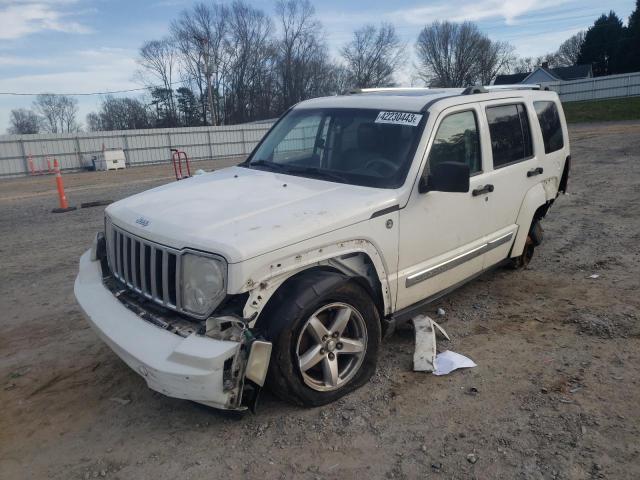 1J8GN58K38W198190 - 2008 JEEP LIBERTY LIMITED WHITE photo 1