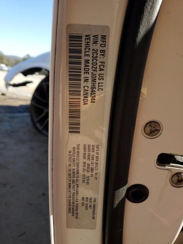 2C3CDZFJ0MH646344 - 2021 DODGE CHALLENGER R/T SCAT PACK WHITE photo 12