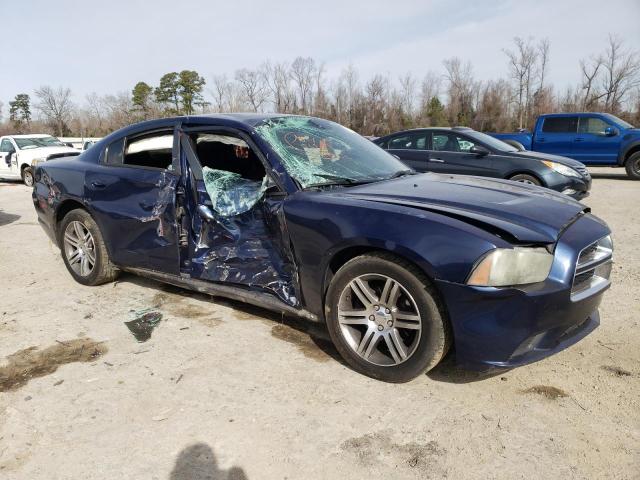 2C3CDXBG4EH324029 - 2014 DODGE CHARGER SE BLUE photo 4