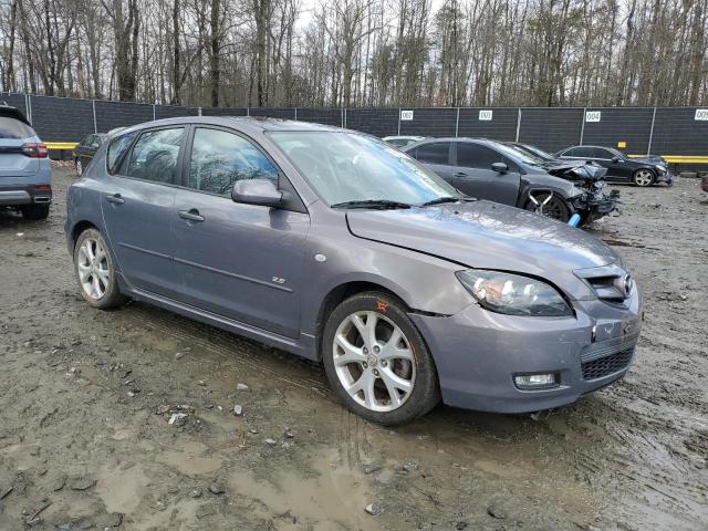 JM1BK343681832831 - 2008 MAZDA 3 HATCHBACK GRAY photo 4