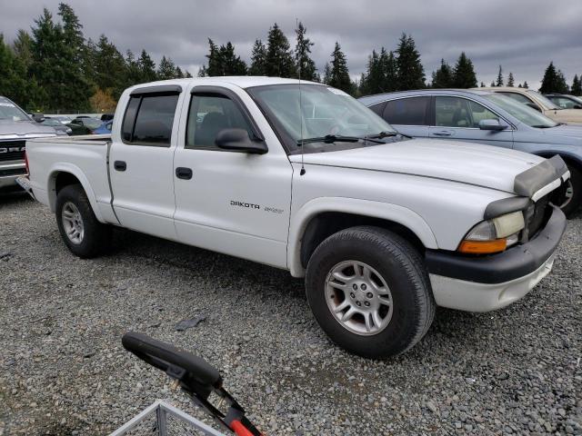 1B7HL38N12S528939 - 2002 DODGE DAKOTA QUAD SPORT WHITE photo 4