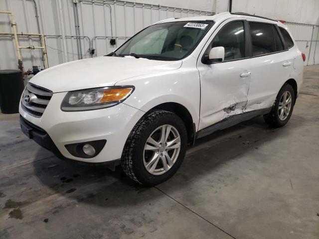 5XYZHDAG4CG104993 - 2012 HYUNDAI SANTA FE SE WHITE photo 1