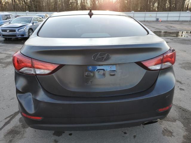 KMHDH4AHXEU127887 - 2014 HYUNDAI ELANTRA SE BLACK photo 6