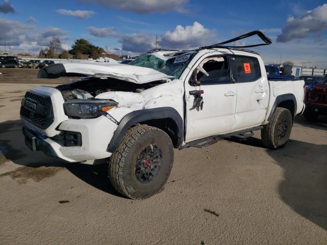 5TFCZ5AN3KX194866 - 2019 TOYOTA TACOMA DOUBLE CAB WHITE photo 1