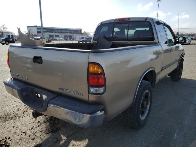 5TBBT441X4S443469 - 2004 TOYOTA TUNDRA ACCESS CAB SR5 TAN photo 3