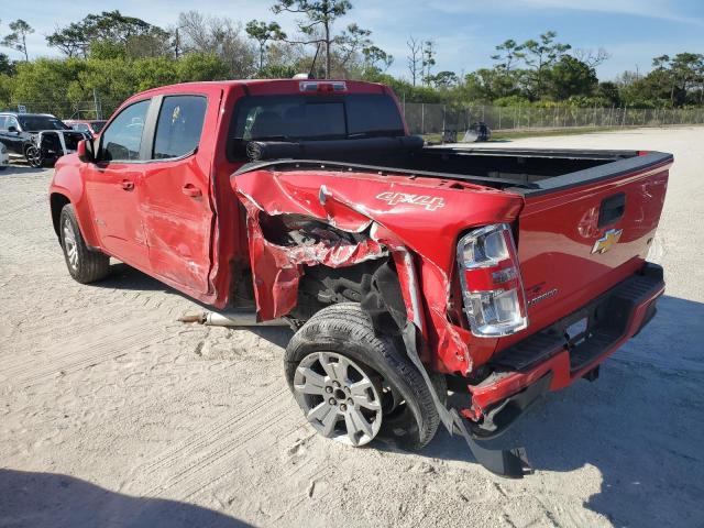 1GCGTCE38G1184070 - 2016 CHEVROLET COLORADO LT RED photo 2