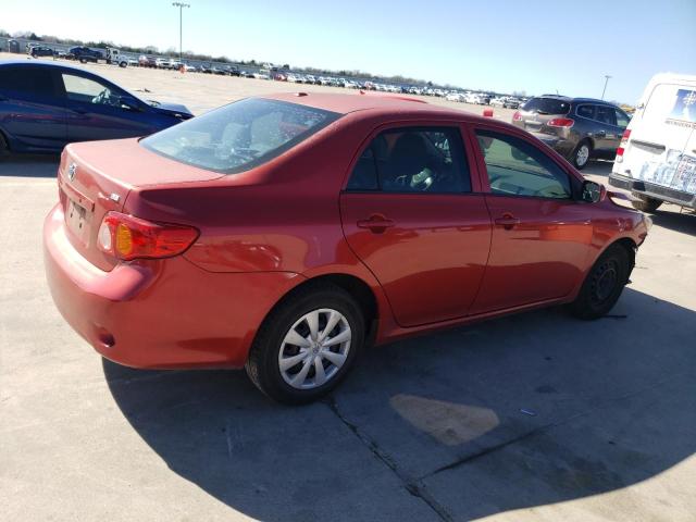 1NXBU4EE6AZ360047 - 2010 TOYOTA COROLLA BASE RED photo 3