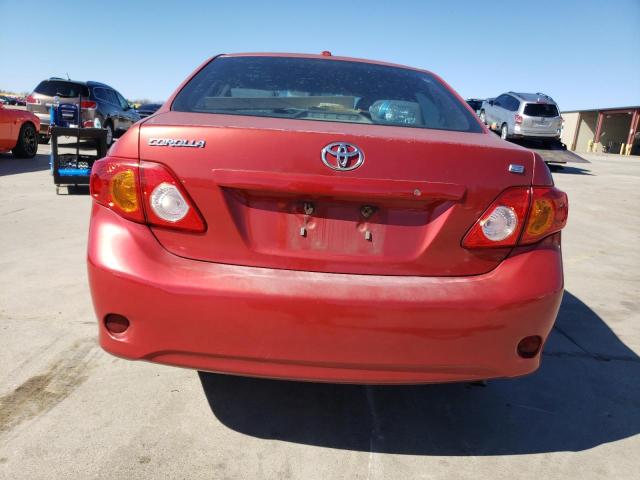 1NXBU4EE6AZ360047 - 2010 TOYOTA COROLLA BASE RED photo 6
